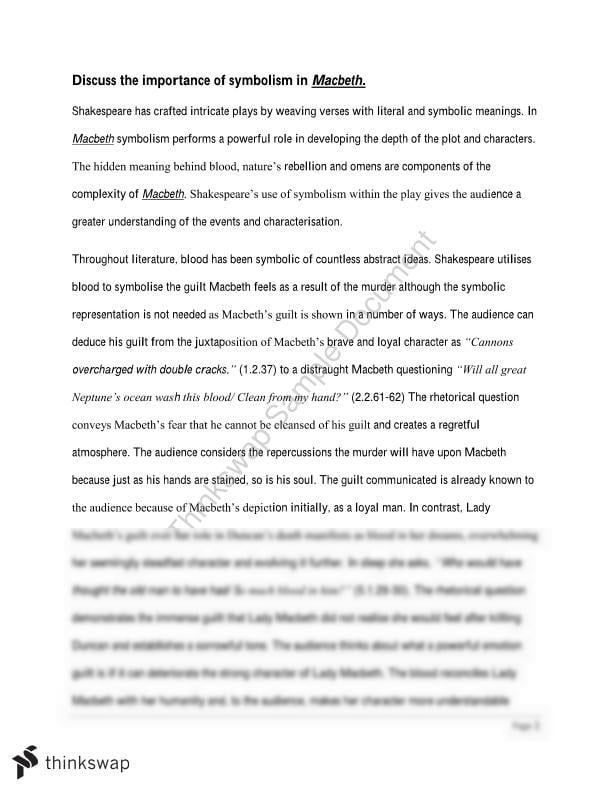 macbeth character analysis essay pdf